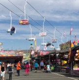 The midway at the Central WA State Fair.