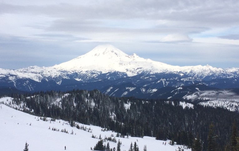 The always majestic Mt. Rainier as seen from White Pass Ski Area