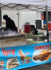 Delicious tamales at the farmer's market