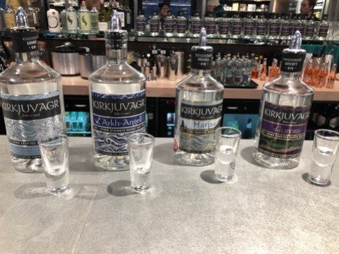 Delicious gin tasting at the Orkney Distillery. I took home the Aurora!