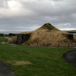 A replica of House 7, the most intact home at Skara Brae