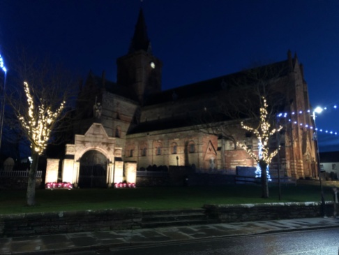 The beautiful St. Magnus Cathedral in Kirkwall