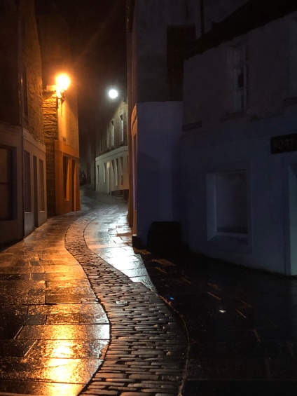The deserted streets of Stromness