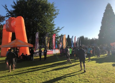 A beautiful morning for the first leg of the Ragnar race - Peace Arch Historical Park